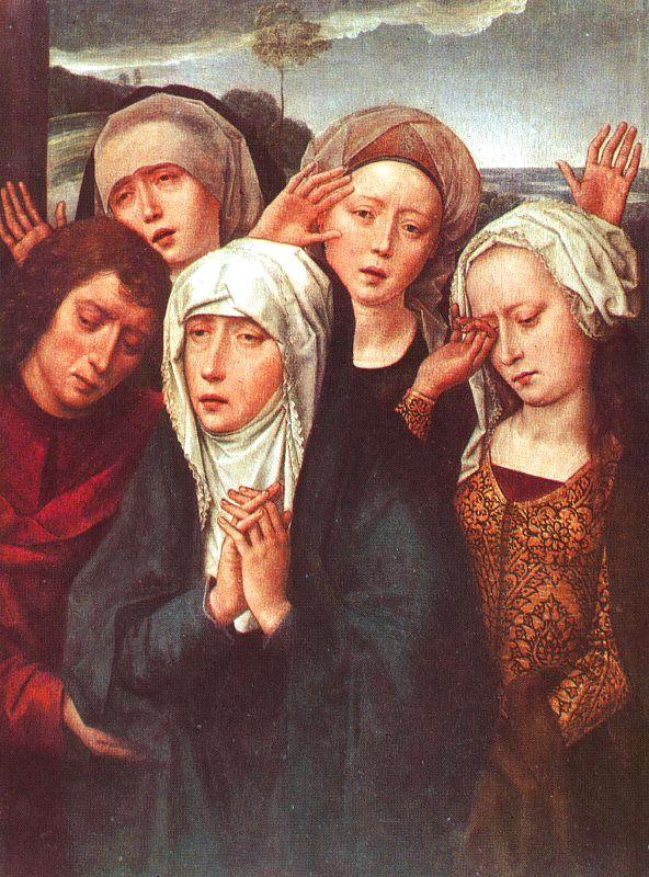 Hans Memling The Virgin, St.John and the Holy Women France oil painting art